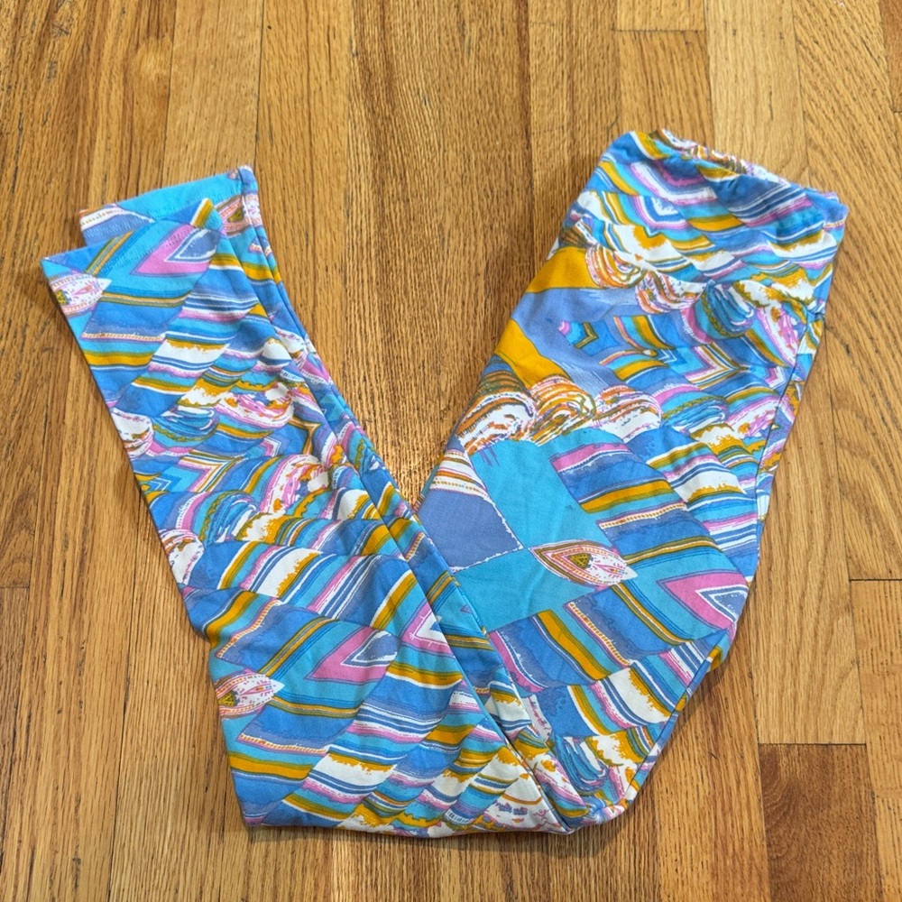 LuLaRoe Colorful Soft Leggings Womens One Size